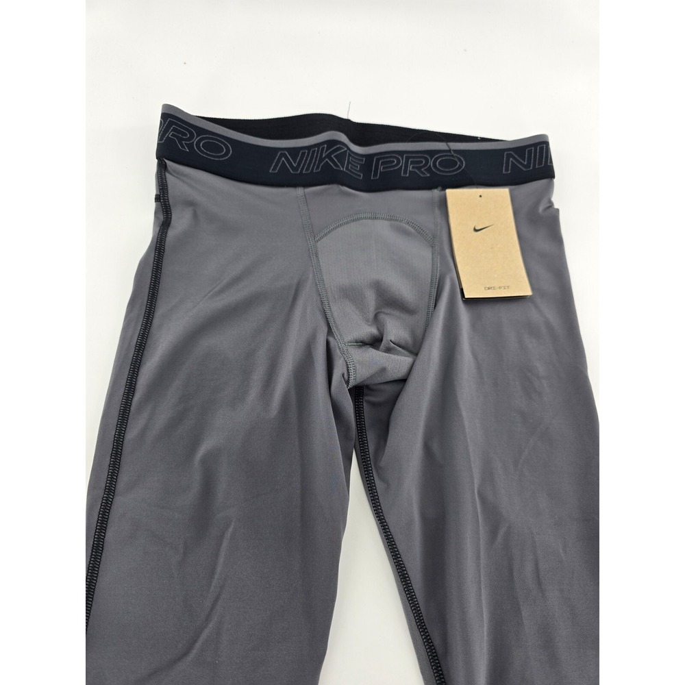 Nike Pro Training Tights Men's S Iron Gray Dri-Fit DD1919-068 Compression New - Picture 2 of 7